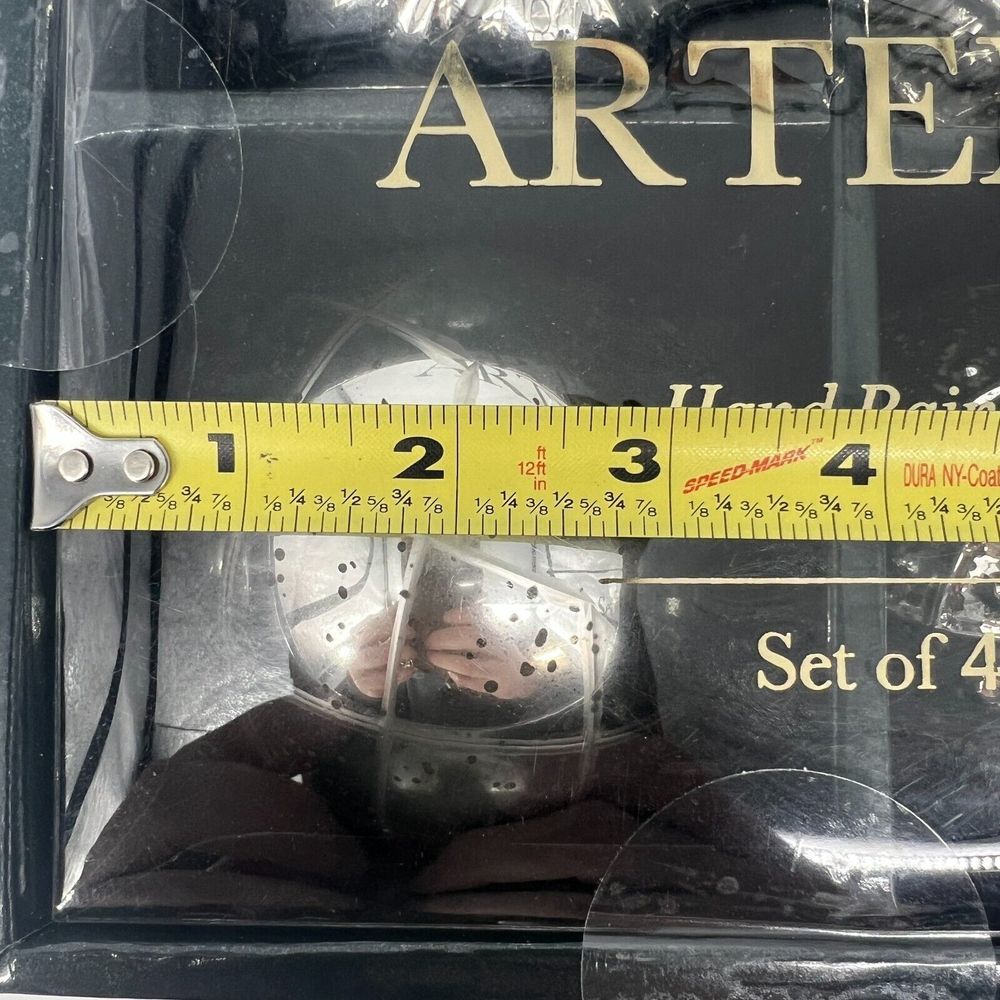 ARTEMIS‎ Mercury Glass Christmas Ornaments 2 Boxes/8 Ornaments Silver 3.75" NEW - Picture 8 of 8
